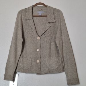 Modern Soul Cardigan Sweater, L, Sage Color